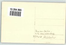 75417 W7130 Mühlacker - Pension Deike Villa am Weinberg Ort handschriftlich