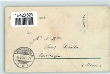 03000 Moulins Allier 1904 Lithographie Gruss aus Dampfschiff Station Potonbrücke AK
