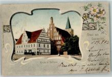 Sommerfeld Lubsko 1903 - Kirche u. Rathaus
