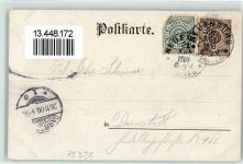75328 W7542 Langenbrand , Württ 1900 Gebrauchsspuren Gruss aus dem Luftkurhotel Kurhaus sign. K. Fuchs Künstlerkarte