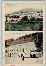 64739 W6128 Höchst i Odw 1911 Gebrauchsspuren Gasthaus zur Burg Breuberg