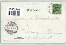 17258 O2082 Feldberg , Meckl 1894 Lithographie Vorläufer Hotel Plümecke Wasserheilanstalt Kirche