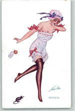 Verlag A. Noyer Serie 67 Nr. 352 Maus Unterwäsche Strapse Art Deco Sager, Xavier