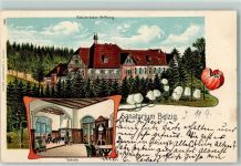 14806 O1820 Belzig Lithographie Bleichröder Stiftung Sanatorium Vorhalle