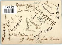 94032 W8390 Passau Gebrauchsspuren Oberrealschule Abituria 1932 Siegrfried Drachentöter Pennäler Studentika
