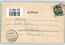 17489 O2200 Greifswald , Hansestadt 1901 Gebrauchsspuren Distel Stadtansichten