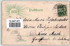 10115 W1000 Halensee 1900 Lithographie Gasthaus am Halensee Gartenwirtschaft C. Saeger Denkmal Park