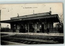 92400 Courbevoie 1907 - La Gare Bahnhof