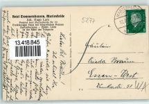 51709 W5277 Marienheide Karte beschädigt Hauptstraße