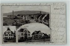 70734 W7012 Fellbach , Württ Gebrauchsspuren Postamt Apotheke