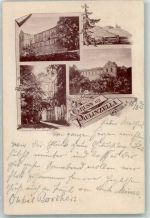 07422 O6821 Paulinzella 1895 Lithographie Klosterruine