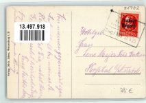 91792 W8836 Ellingen , Bay 1920 Foto AK Gasthaus zur Eisenbahn Bahnpost Zug 1