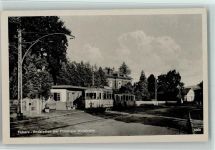 99891 O5808 Tabarz , Thüringerw 1953 - Endstation mit Straßenbahn der Thüringer Waldbahn AK