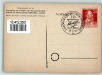 Befreiung Dachau - Sonderstempel Dachau Gedächtniskundgebung 1947 Jüdische Gedenkstätte