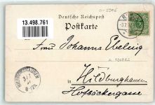 99842 O5906 Ruhla 1897 Lithographie Hotel Zur Traube Landgraf werden hart Schmied