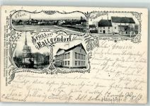 99625 O5231 Battgendorf 1904 - Kirche Gasthaus zum Deutschen Kaiser Gutsgebäude Töchter-Pensionat