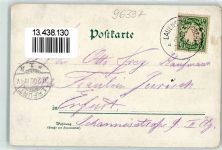 96337 W8642 Lauenstein , Oberfr 1900 Lithographie Burg Gasthaus Friedrich Herrmann