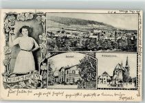 67146 W6705 Deidesheim 1914 Gebrauchsspuren Deidesheimerin Bahnhof Andreasbrunnen