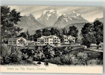 83471 W8240 Schönau a Königssee Lithographie Villa Gregory Bayrische Alpen