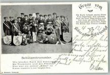 77781 W7616 Biberach , Baden 1899 - Schützentrommler Schützenfest