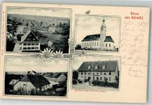79733 W7883 Görwihl 1909 - Dorfkirche Gasthaus zum deutschen Kaiser