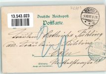 46395 W4290 Bocholt 1897 Lithographie Bahnhofstraße Rathaus Marktplatz Nachporto