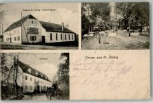 04435 O7103 Dölzig b Leipzig 1913 - Klein Dölzig Rittergut Gasthaus Klein Dölzig Gartenwirtschaft