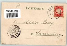 67269 W6718 Grünstadt 1901 Lithographie Post Amtsgericht Rentamt Felsengrotte Bahnhofgelände Stadtwappen