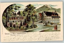 73337 W7347 Bad Überkingen 1903 Lithographie Dianabad Kahlenstein