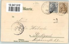 73337 W7347 Bad Überkingen 1903 Lithographie Dianabad Kahlenstein