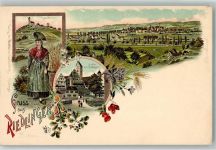 88499 W7940 Riedlingen , Württ Lithographie Volkstracht Bussen Birnen Verlag Ottmar Zieher-München