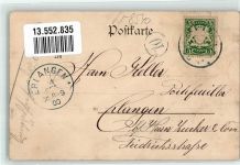 91126 W8540 Schwabach 1900 Gebrauchsspuren Gasthaus zum schwarzen Bären