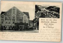01829 O8306 Wehlen Stadt Foto AK Hotel Sächsische Schweiz Elbe