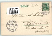 15517 O1240 Fürstenwalde , Spree 1902 Prägedruck Muschel Fürstenwalde Spree