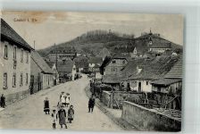 97355 W8711 Castell , Unterfr 1914 - Dorfstraße Grafschaftskirche