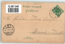 37412 W3429 Sieber 1899 Lithographie Hotel zur Krone Im Siebertal Gedicht