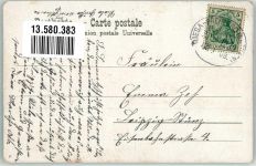 01623 O8260 Lommatzsch 1908 - Gasthaus Schützenhaus Bahnpost Riesa Zug 1239