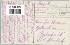 W8000 München Eisenbahn-Bataillon + Kaserne Eisenbahn Militär 1917 Gebrauchsspuren