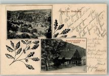 67475 W6739 Weidenthal , Pfalz 1908 - Bahnhofgasthaus Schmitt Eichenzweig Bahnpost