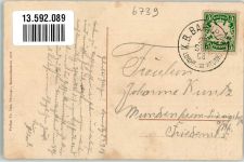 67475 W6739 Weidenthal , Pfalz 1908 - Bahnhofgasthaus Schmitt Eichenzweig Bahnpost