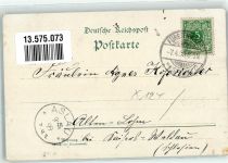 15517 O1240 Fürstenwalde , Spree 1899 Lithographie Rathaus Kaiserplatz Denkmalsplatz Kaserne