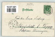 66571 W6686 Eppelborn 1899 Lithographie Kaiser Eiche