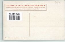 W6100 Darmstadt Architekt Prof. Olbrich Ernst-Ludwig Haus Kunstgeschichte Darmstadt 1908 BOAKC