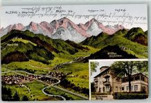 83313 W8227 Alzing , Kr Traunstein, Oberbay - Vogelschau Genesungsheim Hochfelln Hochgern Hochlerch