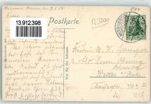 O3700 Wernigerode Harz-Quer- und Brockenbahn Ort lt. Stempel Harzbahn 1908