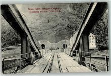 1907 - neue Bahn Sarajevo Ostgrenze Gabelung bei der Drinabrücke