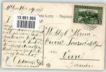 1907 - neue Bahn Sarajevo Ostgrenze Gabelung bei der Drinabrücke