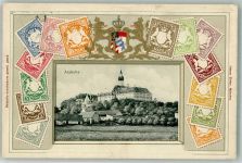 82346 W8138 Andechs 1912 Prägedruck Kloster Andechs Briefmarken-Abbildungen Ottmar Zieher-München Klosterstempel