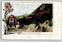 06343 O4274 Mansfeld , Südharz 1906 - Gasthaus zur Klippmühle Jugendstil