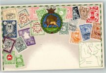 Lithographie Briefmarkenabbildung Ottmar Zieher